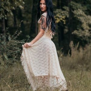 Free People Courtship Lace Dress Slip